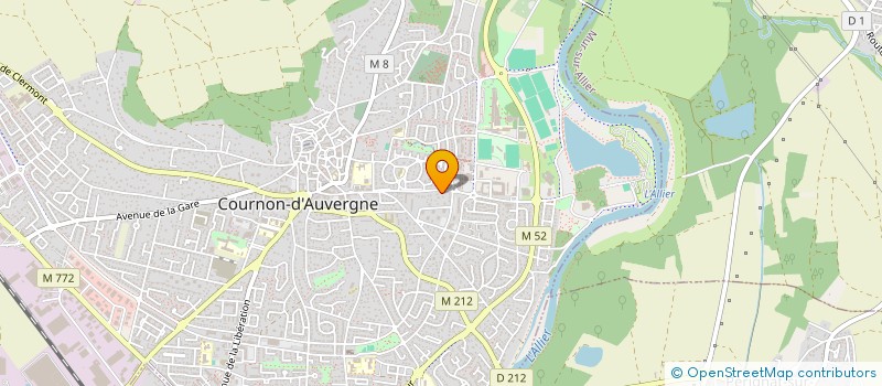 localisation de l'entreprise CENTRE LOISIRS OEUVRES LAIQUES COURNON  COURNON-D'AUVERGNE