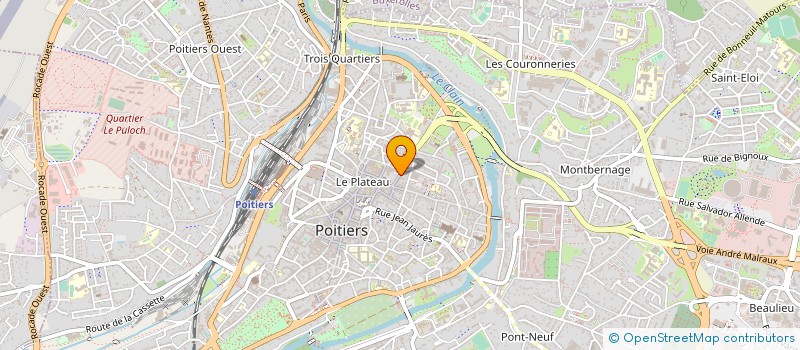 localisation de l'entreprise CENTRE LOISIRS SANS HEBERGEMENT à POITIERS