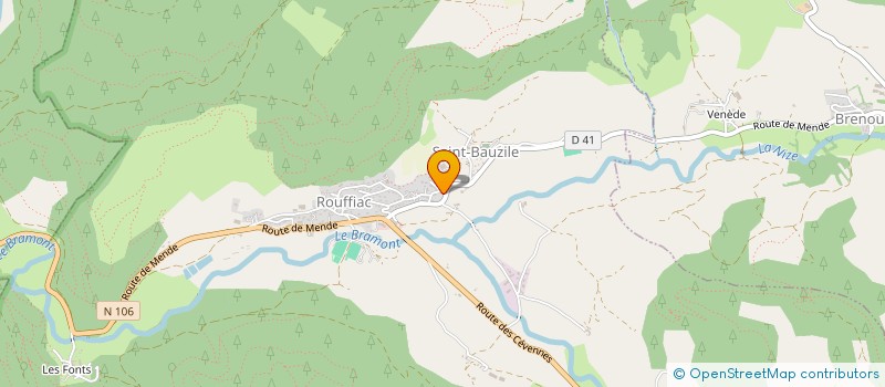 localisation de l'entreprise CENTRE LOISIRS SANS HZEB. RANDON à MONTS-DE-RANDON
