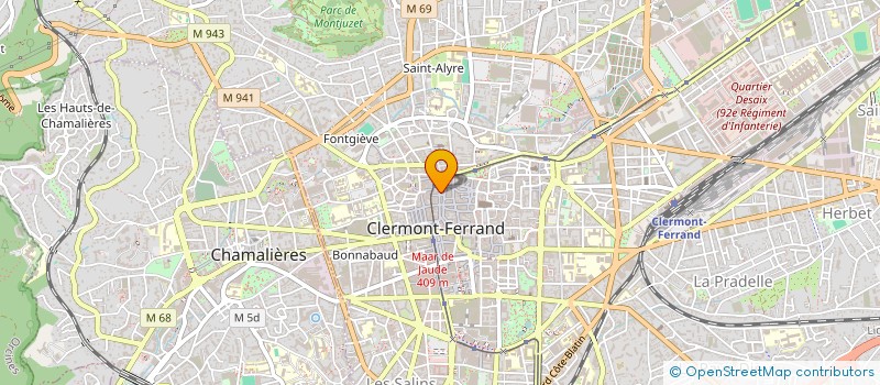 localisation de l'entreprise CENTRE LOISIRS U F C V AUVERGNE  CLERMONT FERRAND