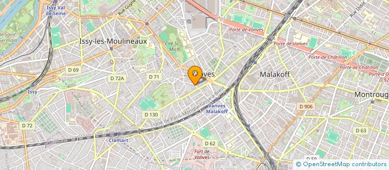 localisation de l'entreprise CENTRE LOUIS DARDENNE ILE DE FRANCE  VANVES