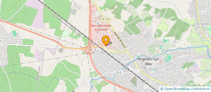 localisation de l'entreprise CENTRE MADERMA  ARGELES-SUR-MER