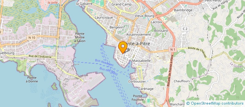 localisation de l'entreprise CENTRE MAIGRIR&RESTER JEUNE à POINTE-A-PITRE