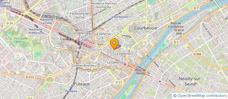 localisation de l'entreprise CENTRE MANCHE ENERGIES  COURBEVOIE