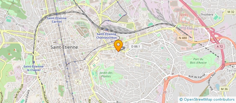 localisation de l'entreprise CENTRE MATERNEL LE NID à SAINT-ETIENNE