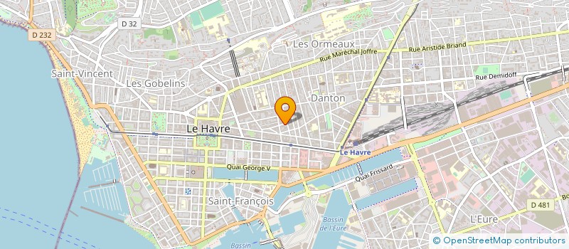 localisation de l'entreprise CENTRE MAURICE BEGOUEN DEMEAUX  LE HAVRE