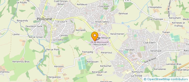 localisation de l'entreprise CENTRE MECA TECHNIC  PLOUZANE