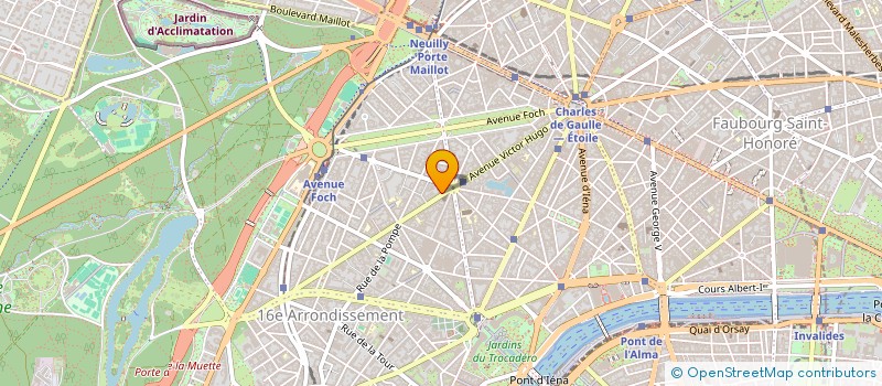 localisation de l'entreprise CENTRE MEDECINE ESTHETIQUE VICTOR HUGO à PARIS