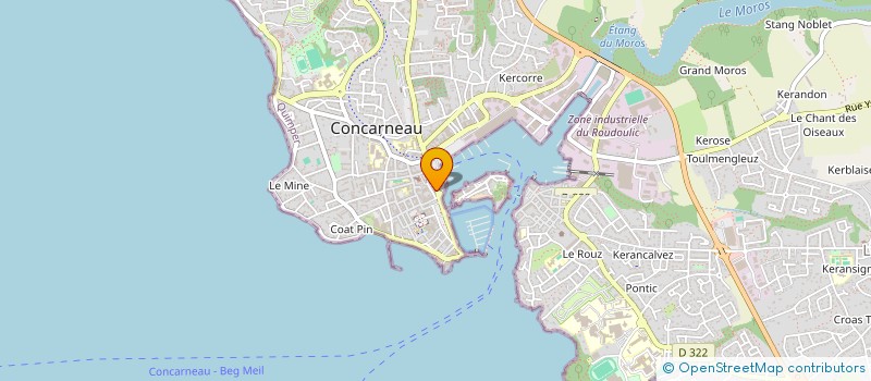 localisation de l'entreprise CENTRE MEDICAL CHARLES CRESCENCI  CONCARNEAU