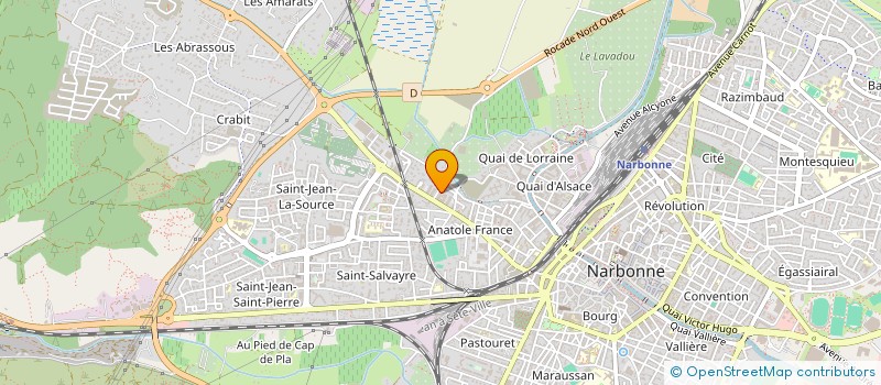 localisation de l'entreprise CENTRE MEDICAL D'ANATOLE  NARBONNE