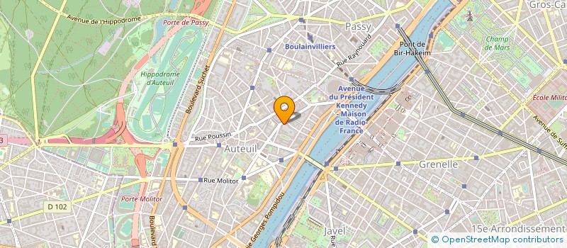 localisation de l'entreprise CENTRE MEDICAL D'APPUI (CMA) à BOULOGNE-BILLANCOURT