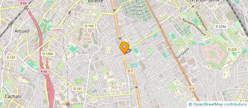 localisation de l'entreprise CENTRE MEDICAL D'OPHTALMOLOGIE VILLEJUIF    (CDS C.M.O.V.)  VILLEJUIF