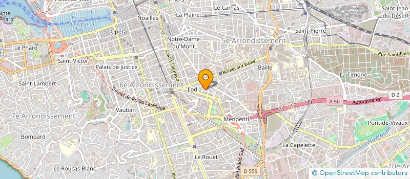 localisation de l'entreprise CENTRE MEDICAL D URGENCE AMBROISE PARE  MARSEILLE