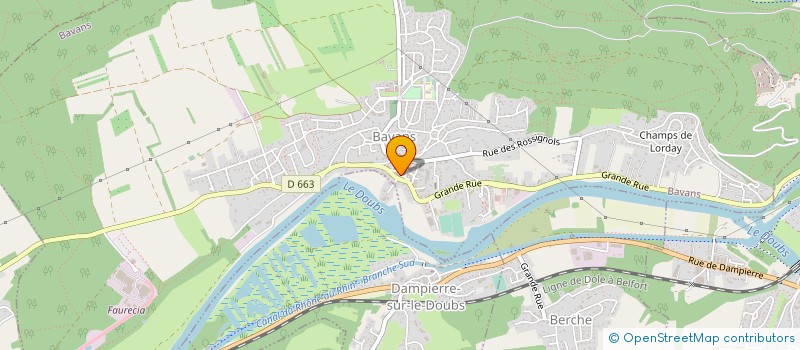 localisation de l'entreprise CENTRE MEDICAL DE BAVANS  BAVANS