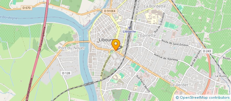 localisation de l'entreprise CENTRE MEDICAL DE FORME ET DE BEAUTE à LIBOURNE
