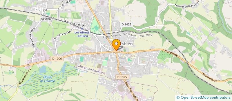 localisation de l'entreprise CENTRE MEDICAL DE L'ETOILE DES ABRETS  LES ABRETS EN DAUPHINE