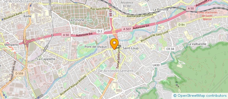 localisation de l'entreprise CENTRE MEDICAL DE L'OCTROI à MARSEILLE 10EME