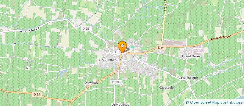 localisation de l'entreprise CENTRE MEDICAL DE LA FACE à TULETTE