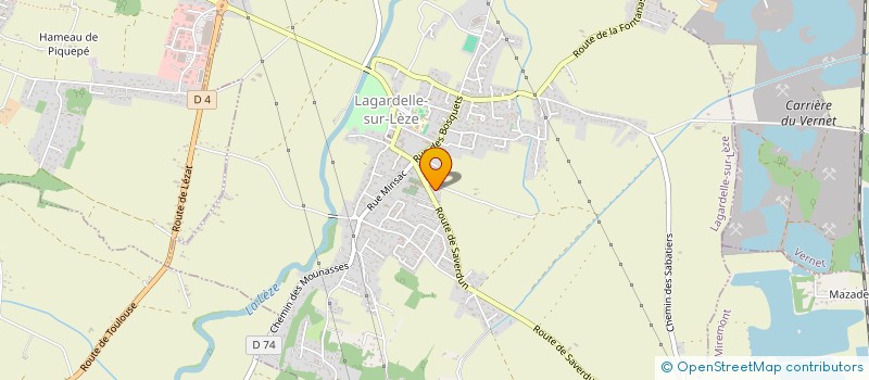 localisation de l'entreprise CENTRE MEDICAL DE LA LEZE  LAGARDELLE-SUR-LEZE