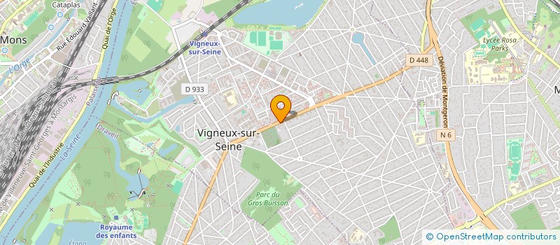localisation de l'entreprise CENTRE MEDICAL DE VIGNEUX à VIGNEUX-SUR-SEINE