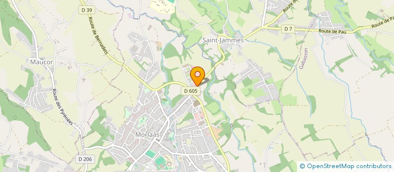 localisation de l'entreprise CENTRE MEDICAL DES CORDELIERS  MORLAAS