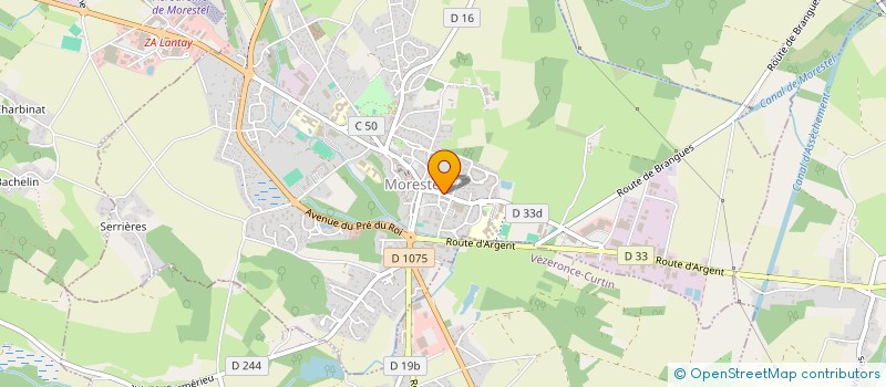 localisation de l'entreprise CENTRE MEDICAL DES COULEURS  MORESTEL