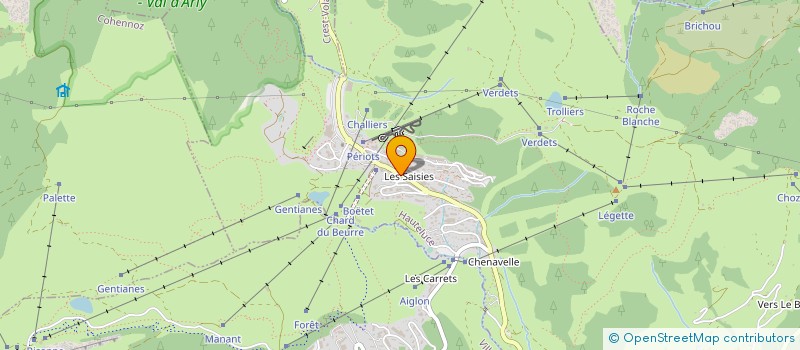 localisation de l'entreprise CENTRE MEDICAL DES SAISIES  HAUTELUCE