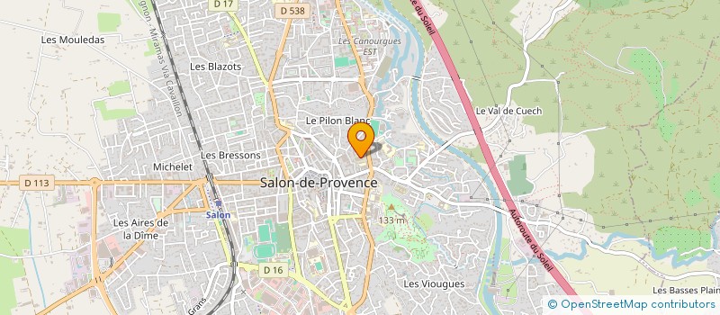 localisation de l'entreprise CENTRE MEDICAL DIETETIQUE LES PALMIERS à SALON-DE-PROVENCE