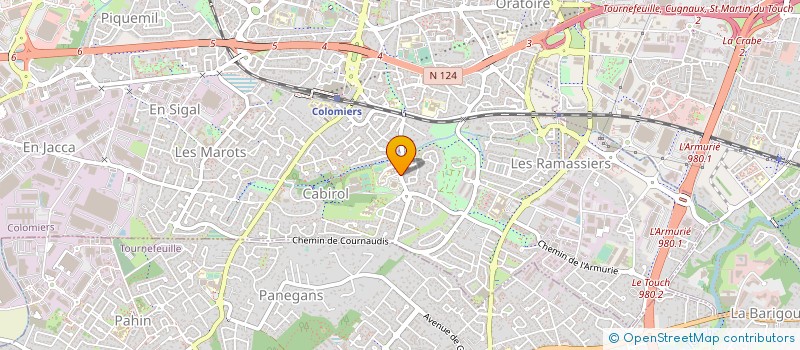localisation de l'entreprise CENTRE MEDICAL ET CHIRURGICAL DU LANGUEDOC à COLOMIERS
