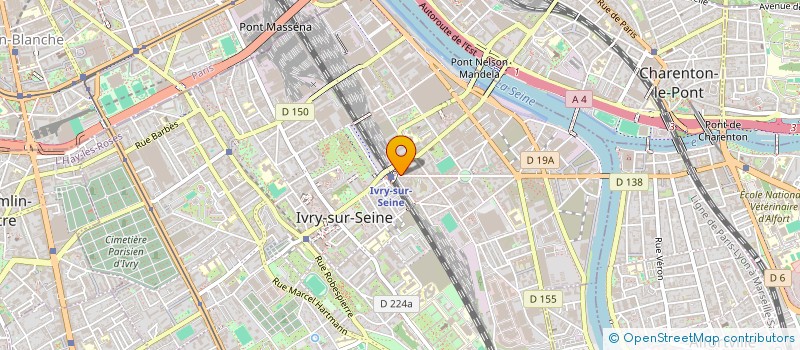 localisation de l'entreprise CENTRE MEDICAL ET DENTAIRE à IVRY-SUR-SEINE