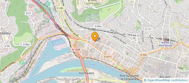 localisation de l'entreprise CENTRE MEDICAL ET DENTAIRE NORMANDIE à ROUEN