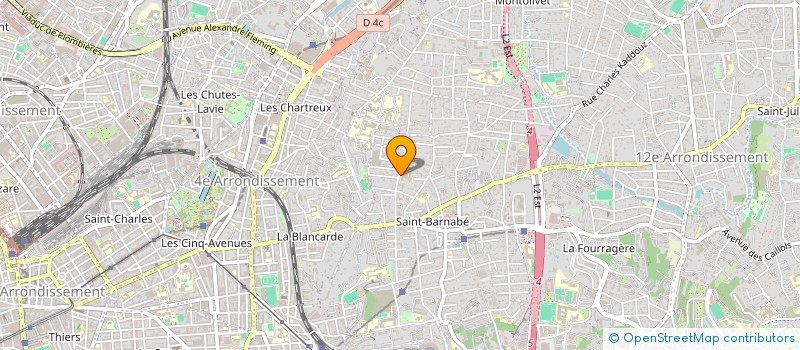 localisation de l'entreprise CENTRE MEDICAL GERONTOLOGIE à MARSEILLE