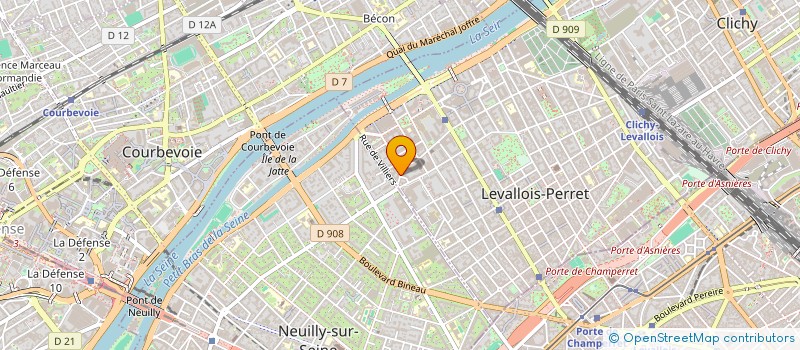 localisation de l'entreprise CENTRE MEDICAL GREFFULHE à LEVALLOIS-PERRET