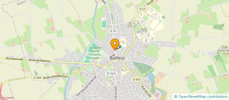 localisation de l'entreprise CENTRE MEDICAL IGNACE DECOUSSEMACKER à BAILLEUL