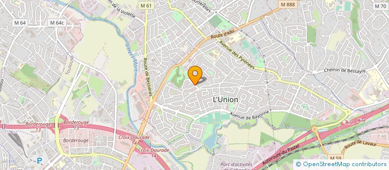 localisation de l'entreprise CENTRE MEDICAL INFANTILE MONTPRIBAT à L'UNION