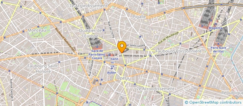 localisation de l'entreprise CENTRE MEDICAL LAFAYETTE à PARIS