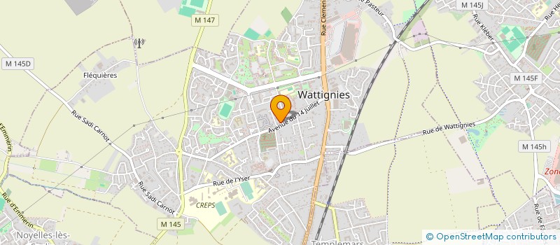 localisation de l'entreprise CENTRE MEDICAL LE BEGUINAGE à WATTIGNIES