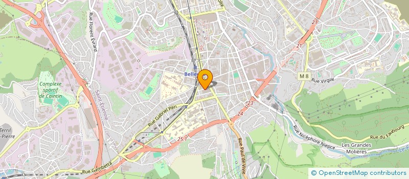 localisation de l'entreprise CENTRE MEDICAL LES ASCLEPIADES  SAINT-ETIENNE