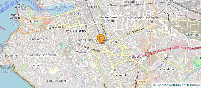 localisation de l'entreprise CENTRE MEDICAL LOUIS MAUREL  MARSEILLE