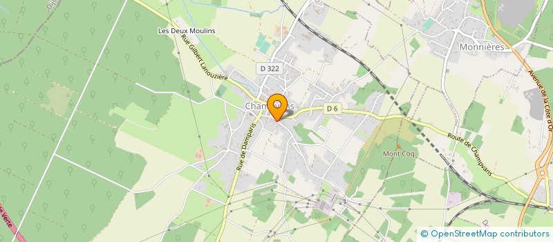 localisation de l'entreprise CENTRE MEDICAL MOBILE  MONNIERES