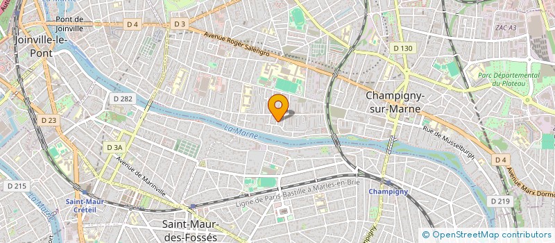 localisation de l'entreprise CENTRE MEDICAL MONT VALERIEN  NANTERRE