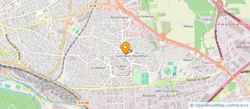 localisation de l'entreprise CENTRE MEDICAL MONTIMARAN  BEZIERS