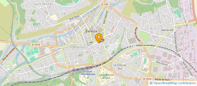 localisation de l'entreprise CENTRE MEDICAL MOULIN VIEUX  EVREUX