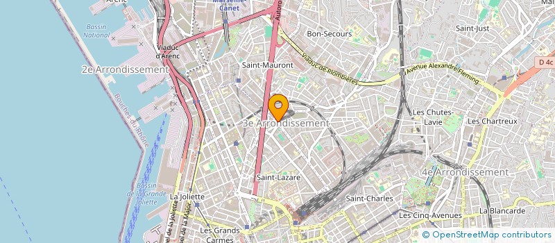 localisation de l'entreprise CENTRE MEDICAL NATIONAL à MARSEILLE