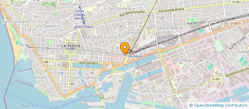 localisation de l'entreprise CENTRE MEDICAL OPHTALMOLOGIQUE CEMEDIQ à LE HAVRE