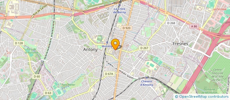localisation de l'entreprise CENTRE MEDICAL OPHTALMOLOGIQUE POINT VISION ANTONY à ANTONY