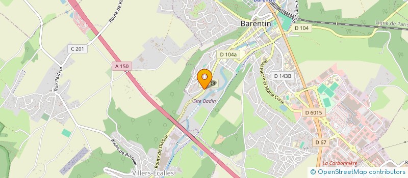 localisation de l'entreprise CENTRE MEDICAL OPHTALMOLOGIQUE POINT VISION BARENTIN SIDE  BARENTIN