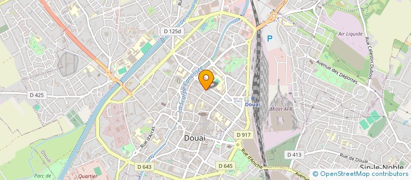 localisation de l'entreprise CENTRE MEDICAL OPHTALMOLOGIQUE POINT VISION DOUAI SAINT-AME - ARRAS  DOUAI
