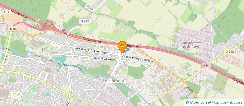 localisation de l'entreprise CENTRE MEDICAL OPHTALMOLOGIQUE POINT VISION PAU à PAU