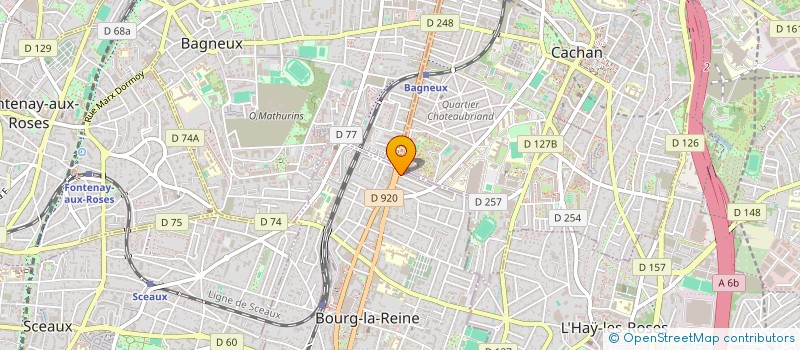 localisation de l'entreprise CENTRE MEDICAL PARIS SUD à BOURG-LA-REINE